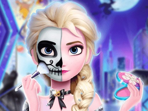 Play Elsa Halloween Party Tattoo Online