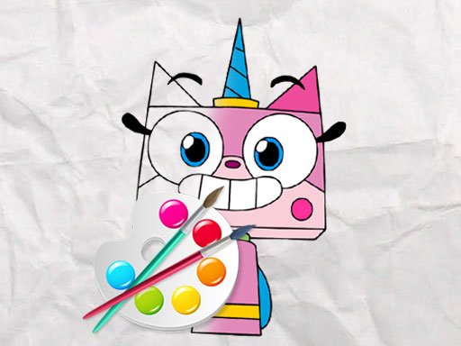 Play Unicorn Kitty Coloring Book Online