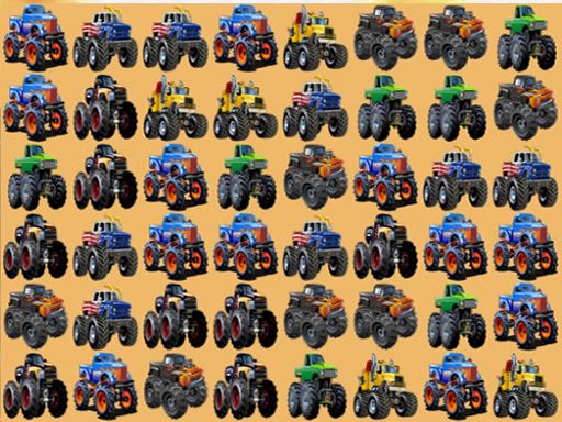 Play Monsters Trucks Match 3 Online