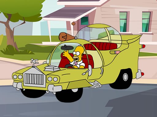 Play The Simpsons Car Jigsaw Online