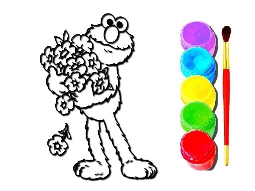 Play Elmo Coloring Book Online