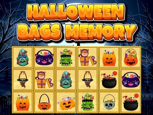 Play Halloween Bags Memory Online