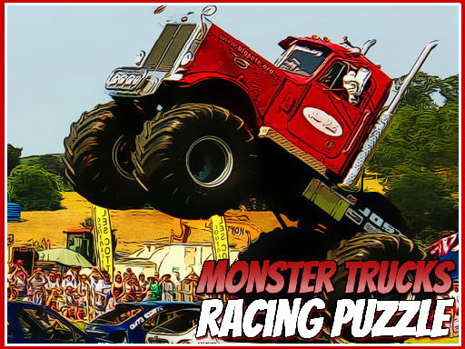 Play Monster Trucks Racing Puzzle Online