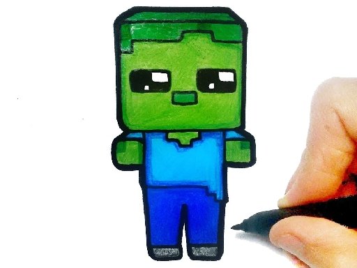 Play Easy Kids Coloring Minecraft Online