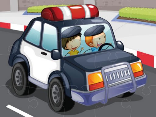 Play Police Cars Jigsaw Game Online