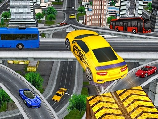 Play Crazy Car Impossible Stunt Challenge Game Online