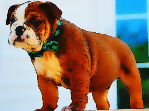 Play Bulldog Puppy Puzzle Online