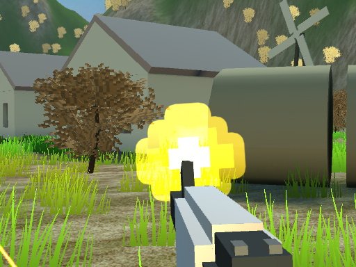Play Pixel Village Battle 3D.IO Online
