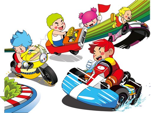 Play Cartoon Kart Puzzle Online