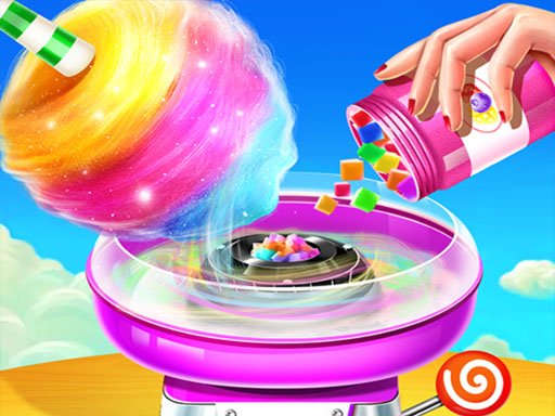 Play Sweet Cotton Candy Shop: Candy Cooking Maker Game Online