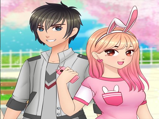 Play Anime High School Couple - First Date Makeover Online