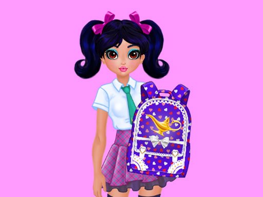 Play Jasmine and Elsa - School Bag Design Contest Online