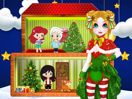 Play Christmas Puppet Princess House Online
