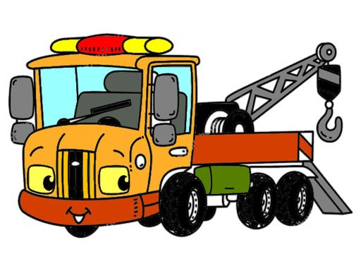 Play Tow Trucks Coloring Online