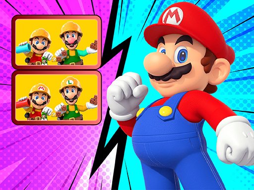 Play Super Mario Differences Puzzle Online