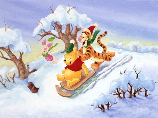 Play Winnie the Pooh Christmas Jigsaw Puzzle 2 Online