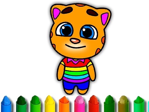 Play Talking Tom Coloring Book Online