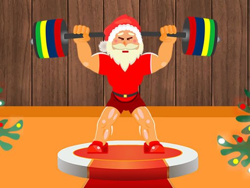 Santa Weightlifter