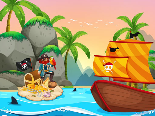Play Pirate Travel Coloring Online