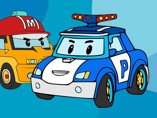 Play Robocar Poli Coloring Book Online