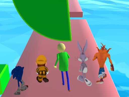 Play Fun Race 3D - baldi's basics Online