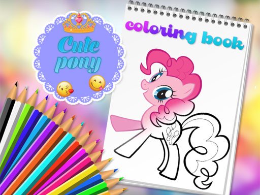 Play Cute Pony Coloring Book Online