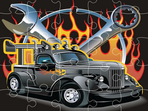 Play Hot Rod Jigsaw Online