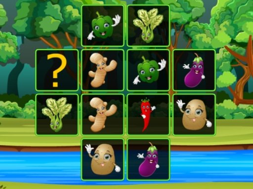 Play Vegetable Cards Match Online