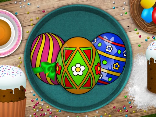 Handmade Easter Eggs Coloring Book