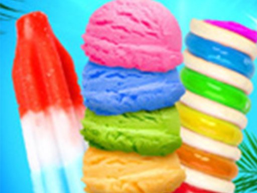Play Rainbow Ice Cream And Popsicles - Icy Dessert Make Online