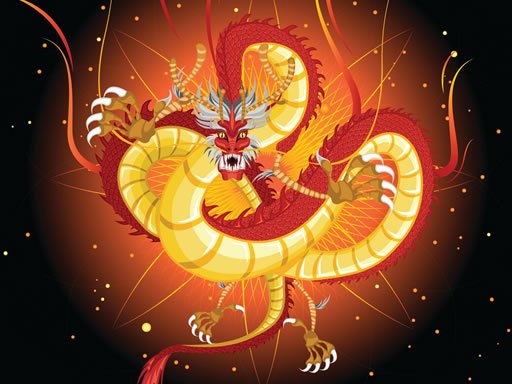 Play Chinese Dragons Coloring Online