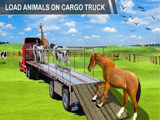 Play Animal Cargo Transporter Truck Game 3D Online