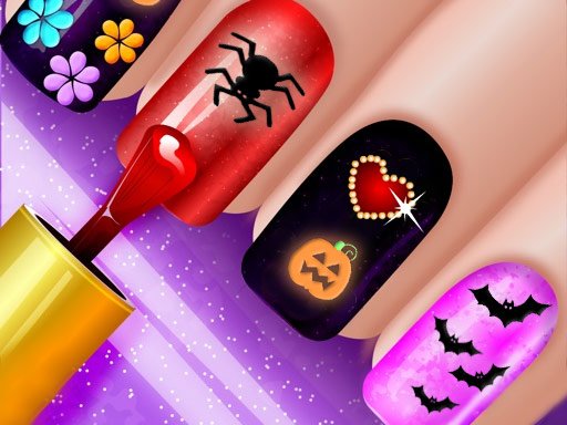 Play Glow Halloween Nails Online