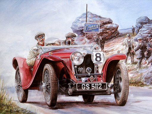 Play Painting Vintage Cars Jigsaw Puzzle 2 Online