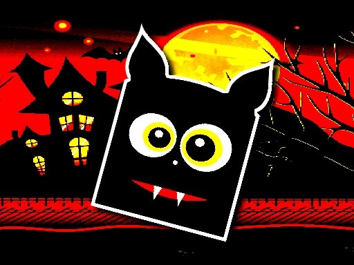 Play Halloween Geometry Dash Online