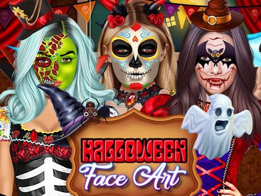 Play HALLOWEEN FACE ART Online