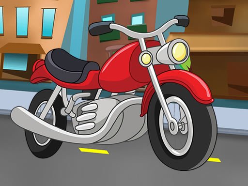 Play Cartoon Motorbike Jigsaw Online