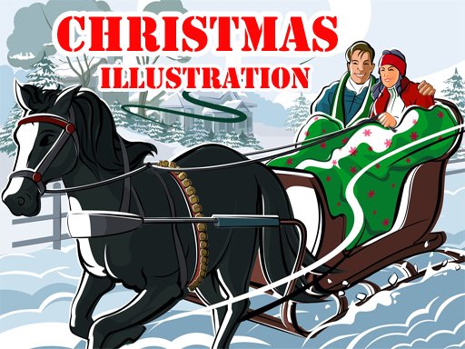 Play Christmas Illustration Puzzle  Online