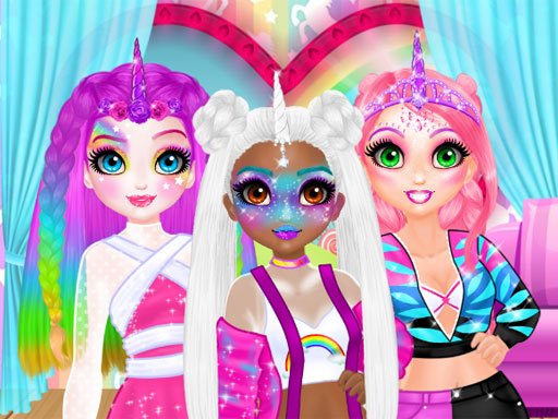 Play Miss Charming Unicorn Hairstyle Online