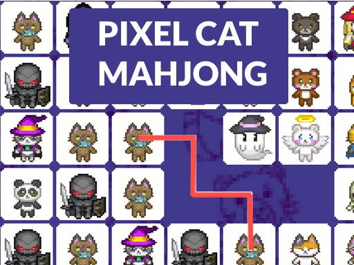 Play Cat Pixel Mahjong Online