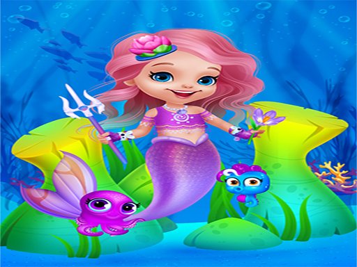 Cute Mermaid Girl Dress Up