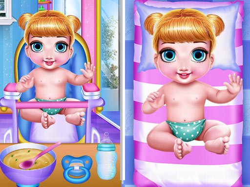 Play PRINCESS NEW BORN TWINS BABY CARE Online