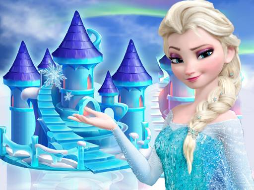 Play princess frozen doll house decoration Online